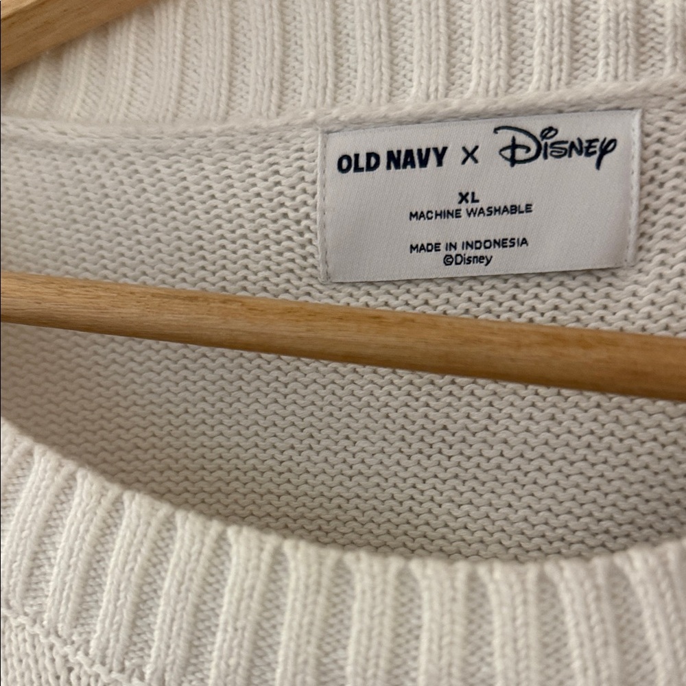 Disney Women's Cream Mickey Mouse Star Sweater - Picture 2 of 3